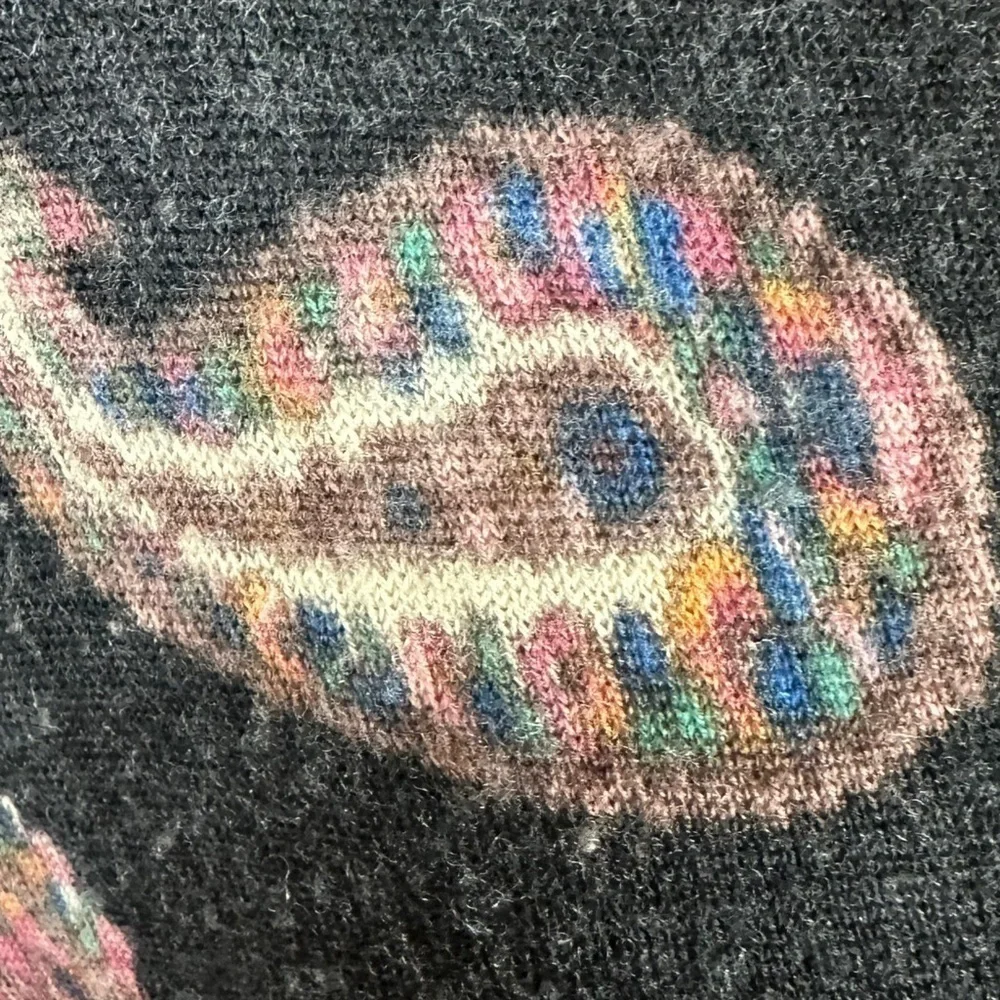 Anthropologie Guinevere Merino Wool Cardigan Sweater Bohemian Gypsy Fringe Small - Picture 13 of 16